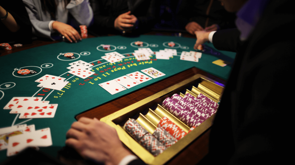 People playing at casino hotel